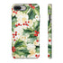 Christmas Holly on a Golden Background - Impact Resistant Phone Case iPhone 8 Plus Glossy